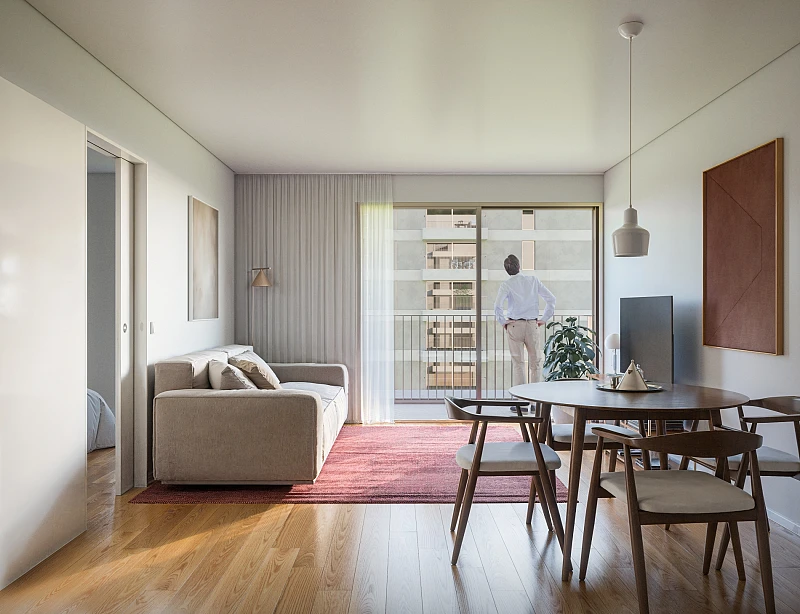 Pleno Jardim - Quinta da Picua - T1 Sala